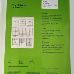 A4 Labels 10 Per Sheet 105mm X 59.40mm X 10 (100 sheets )