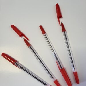 Ballpoint Pen Medium Red (50 Pack)