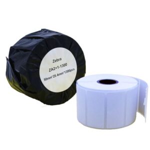 Compatible Zebra 50.8mm x 25.4mm White Small Address Paper Label Roll (1300)