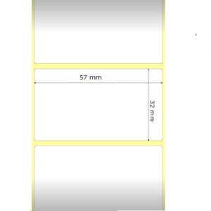 Compatible Zebra Labels 57mm x 32mm (2,100 on roll)