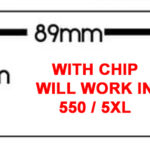 Compatible Dymo 99012 / S0722400 Labels, 260 labels/ 1 roll WITH CHIP