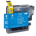 Compatible Brother LC1100 / LC980 / LC985 Cyan Ink Cartridge